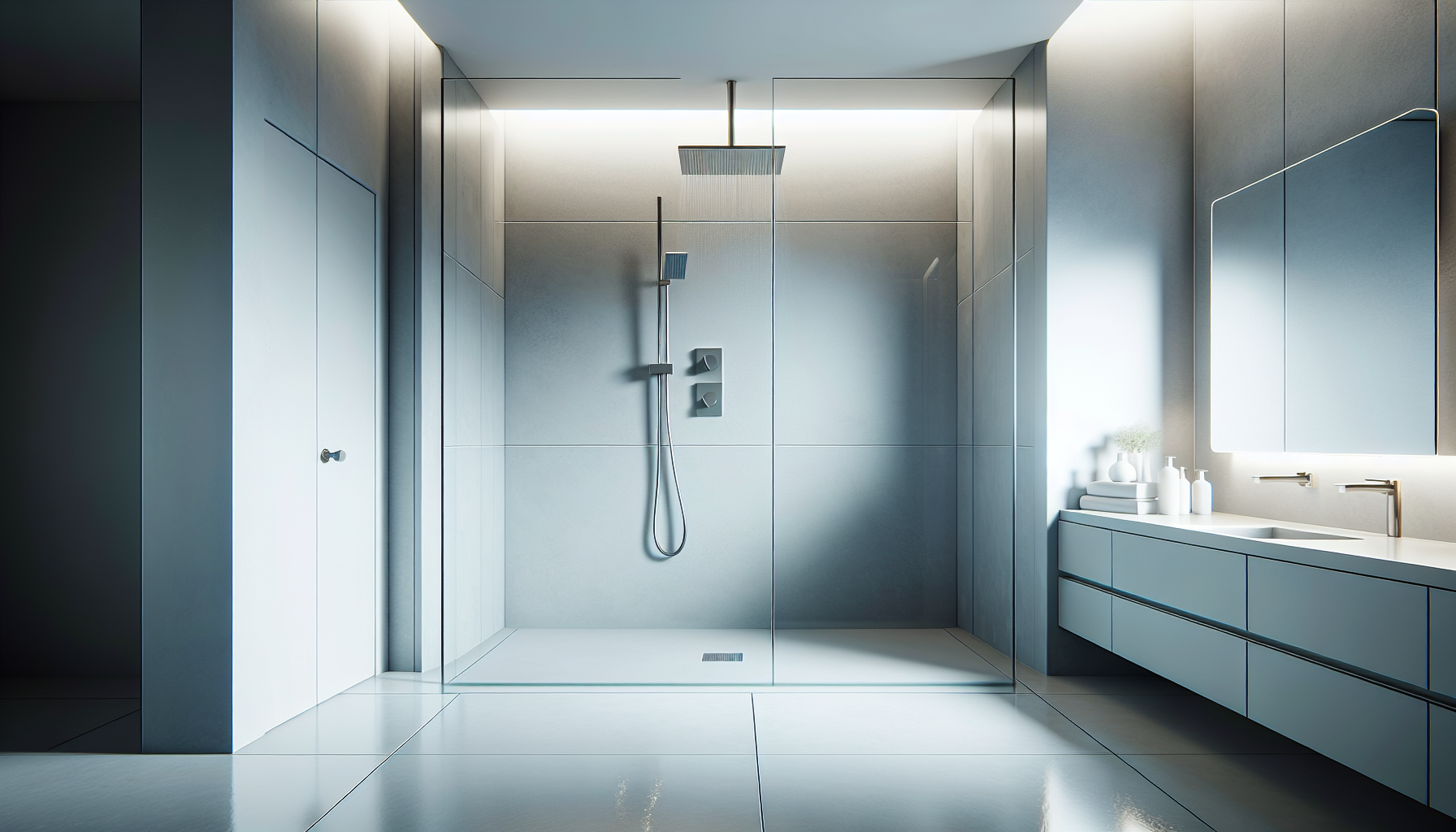 Moderne Duschen ohne Fliesen in einem ästhetischen und pflegeleichten Design