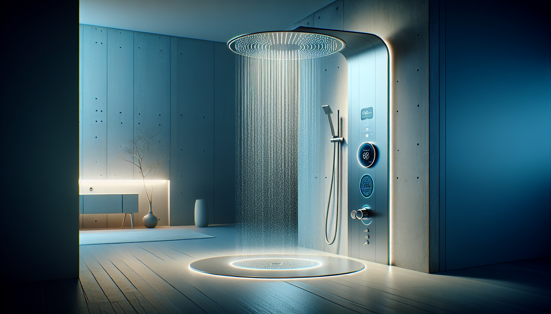 Moderne Duschen mit minimalistischem Design und intelligenter Technologie