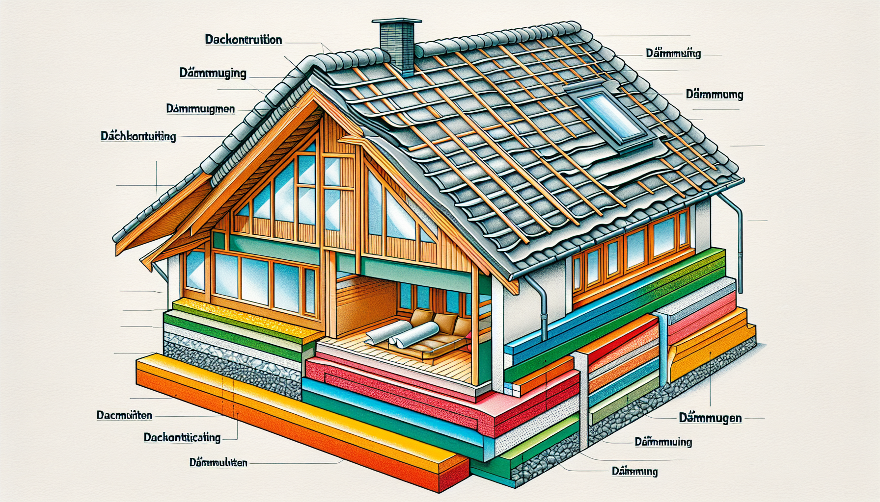 Einfluss der Dachkonstruktion auf Dämmung