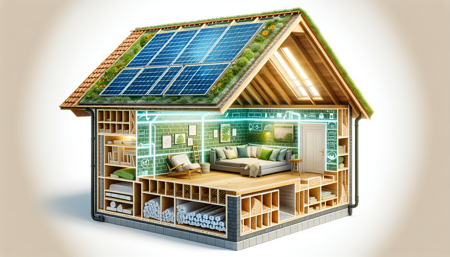Umweltfreundliche Materialien und Technologien für Dachgeschossausbau
