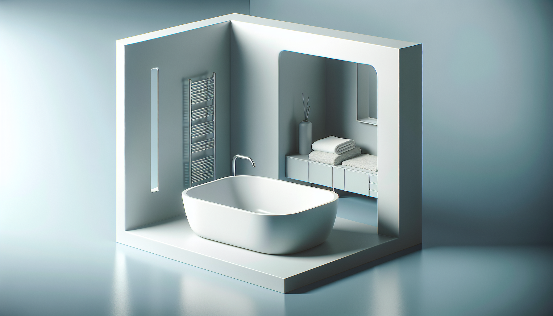 Vorteile einer viereckigen Badewanne - Illustration