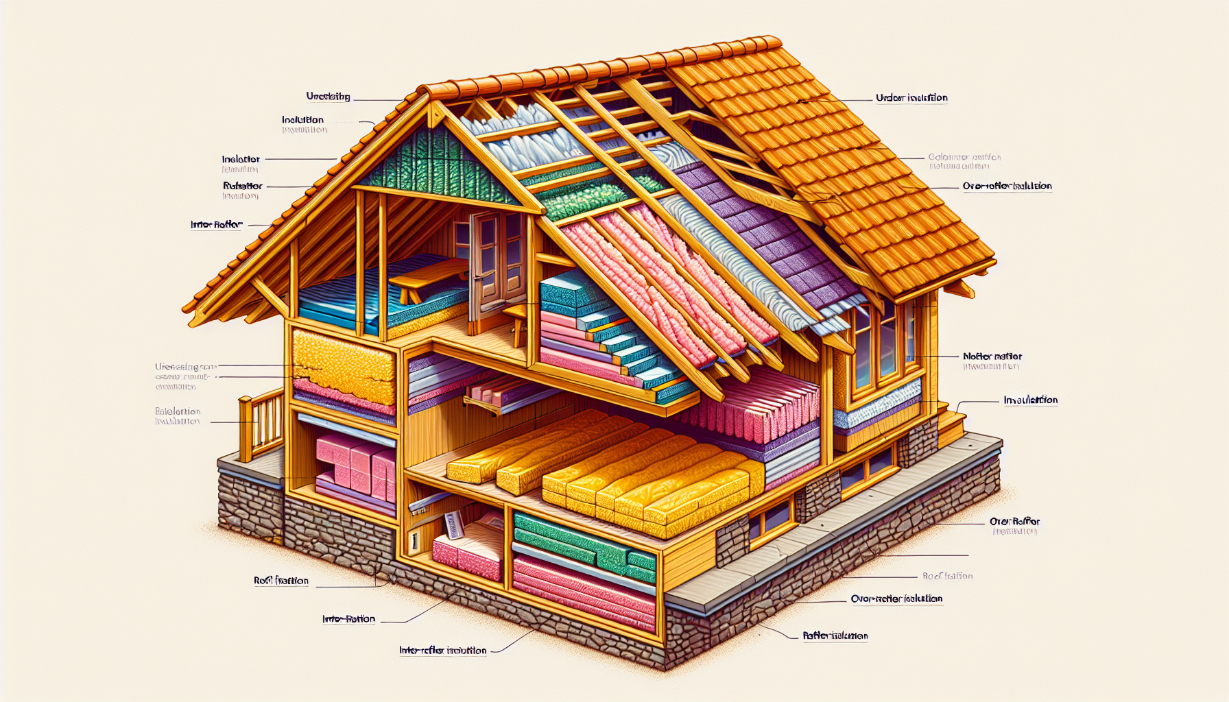 Die richtige Methode für Ihr Dachgeschoss - Untersparren-, Zwischensparren- und Aufsparrendämmung