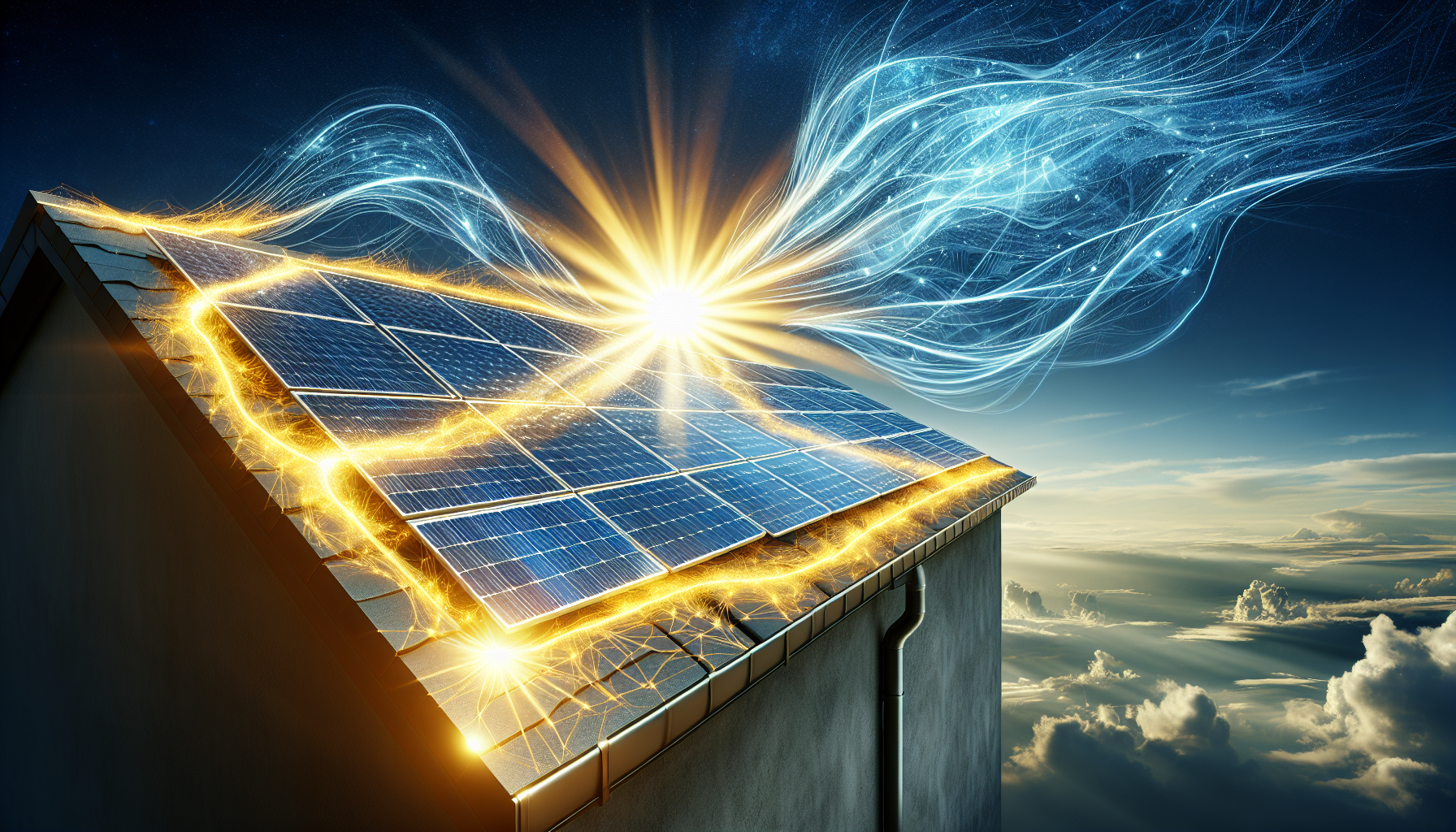 Installation von Photovoltaikanlagen auf Flachdächern, Solarenergie