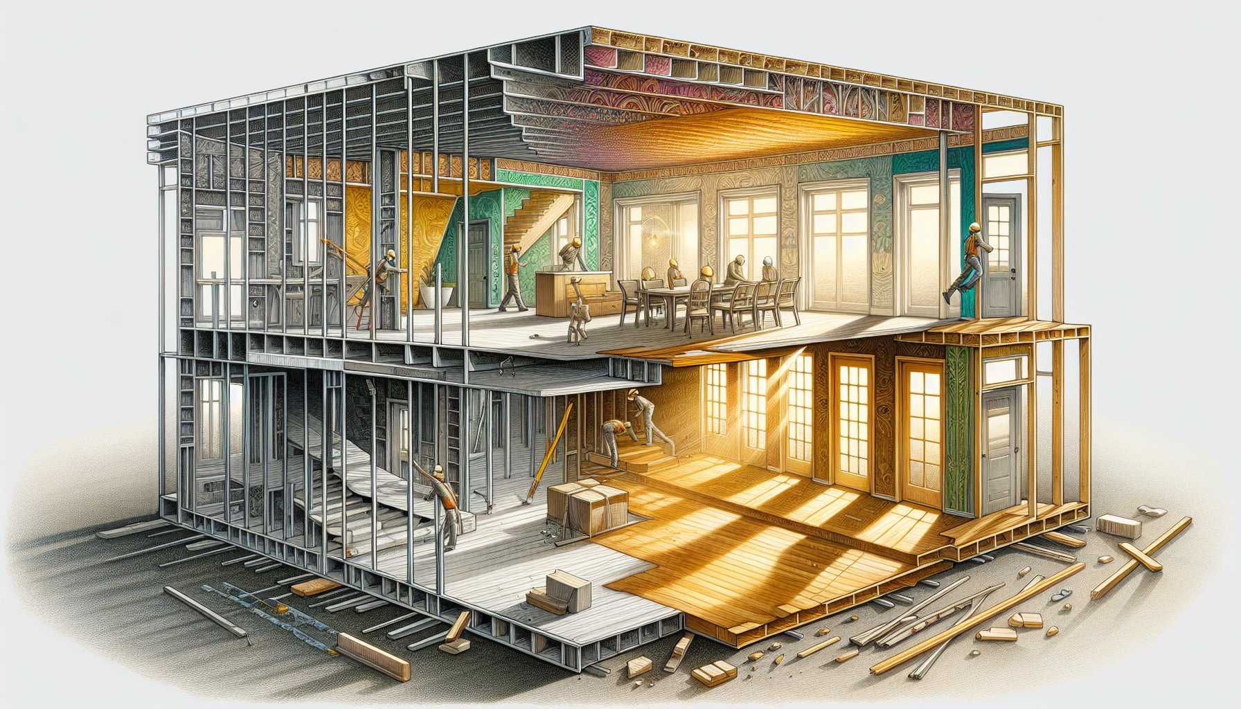 Innenausbau: Transformation vom Rohbau zum fertigen Wohnraum