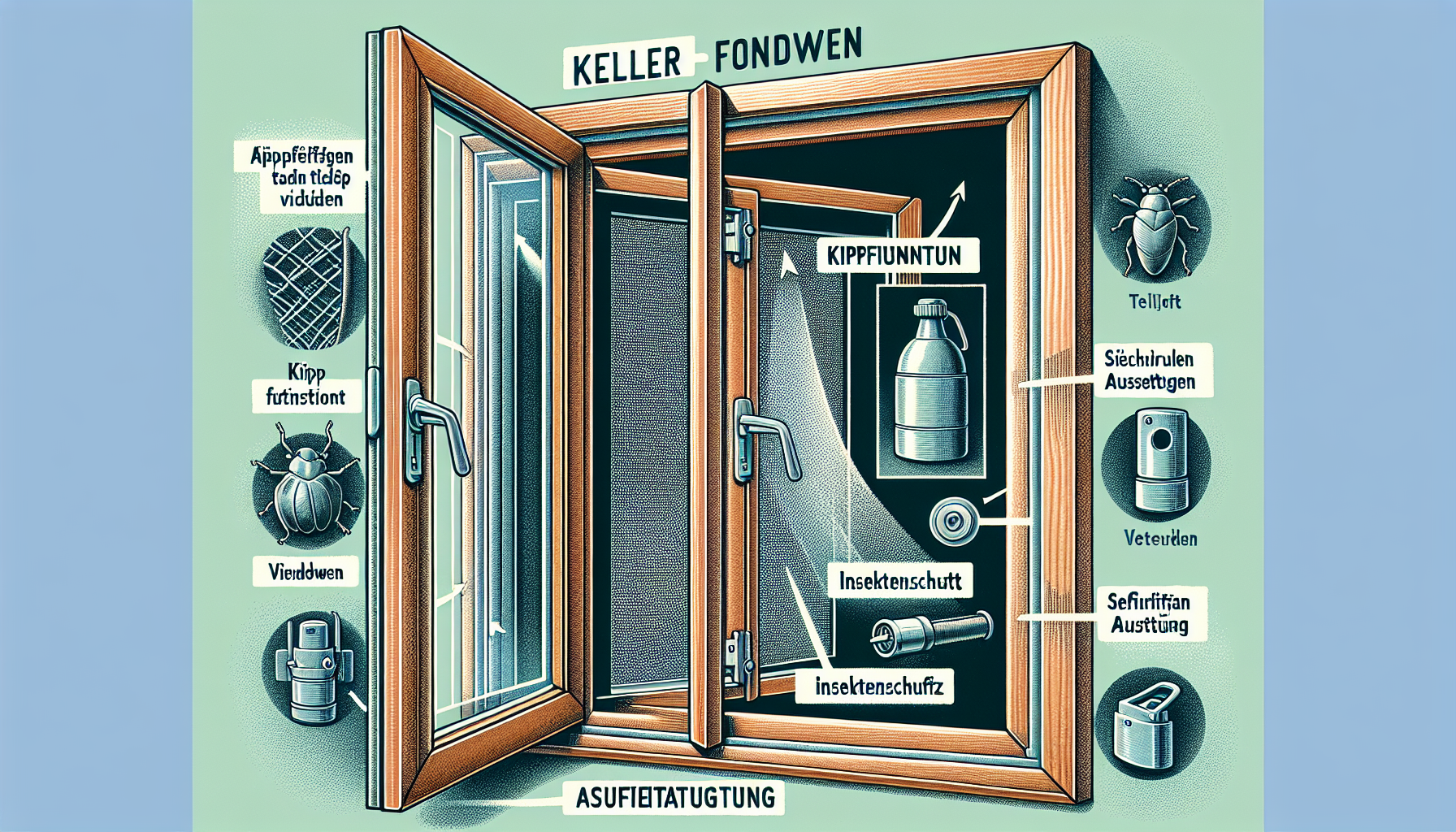 Funktionen und Ausstattungen von Kellerfenstern