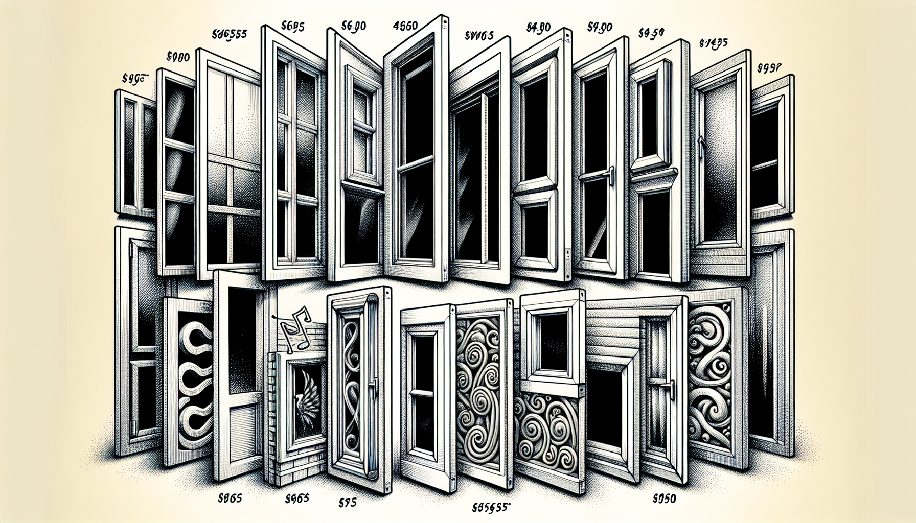 Illustration von Preisen für Schallschutzfenster