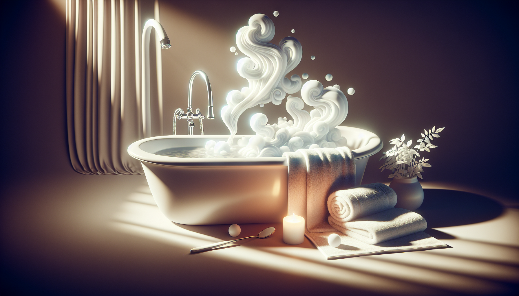 Illustration einer Badewanne für Erkältungsbäder