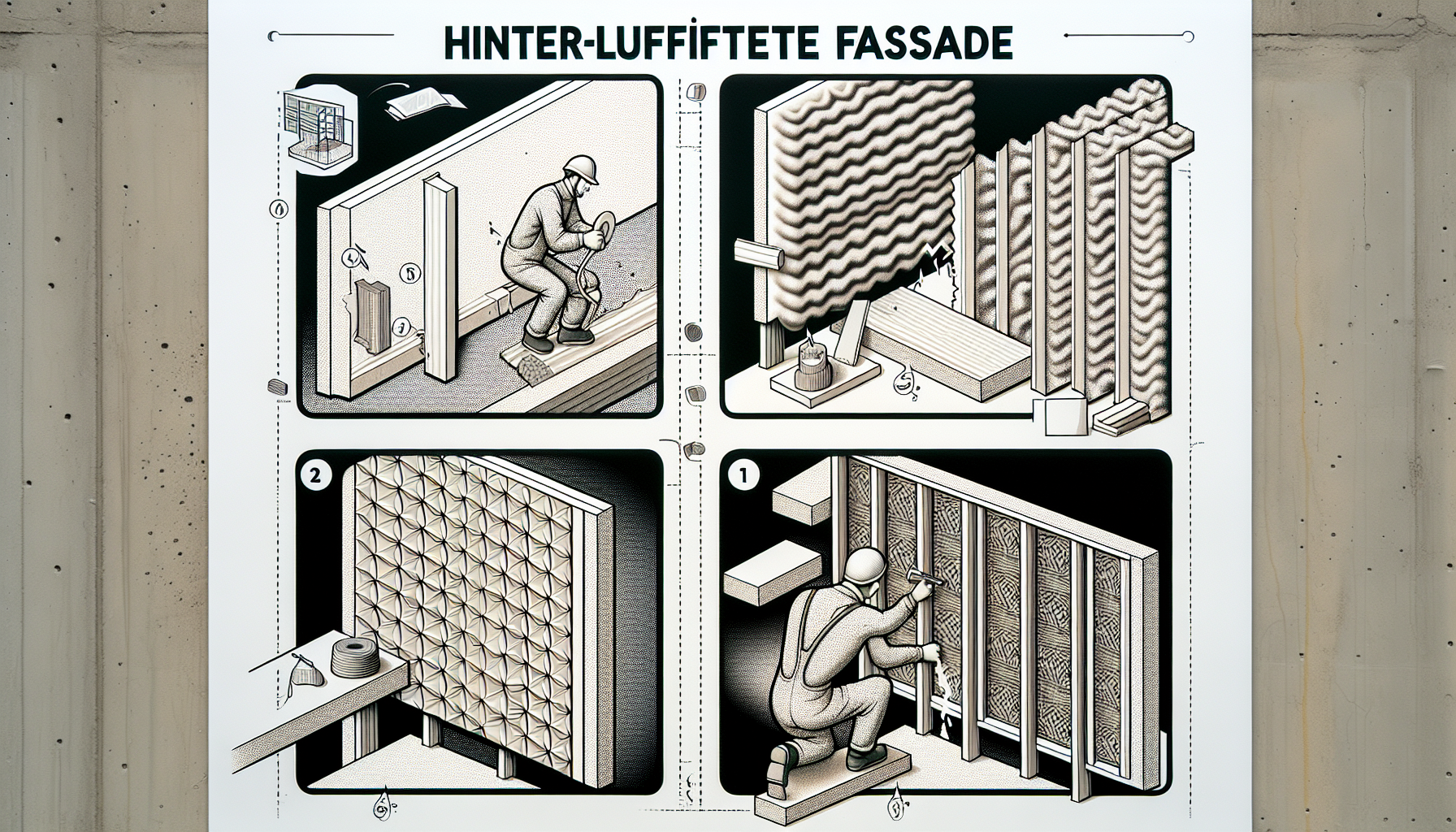 Schritt-für-Schritt-Anleitung zur Dämmung einer hinterlüfteten Fassade