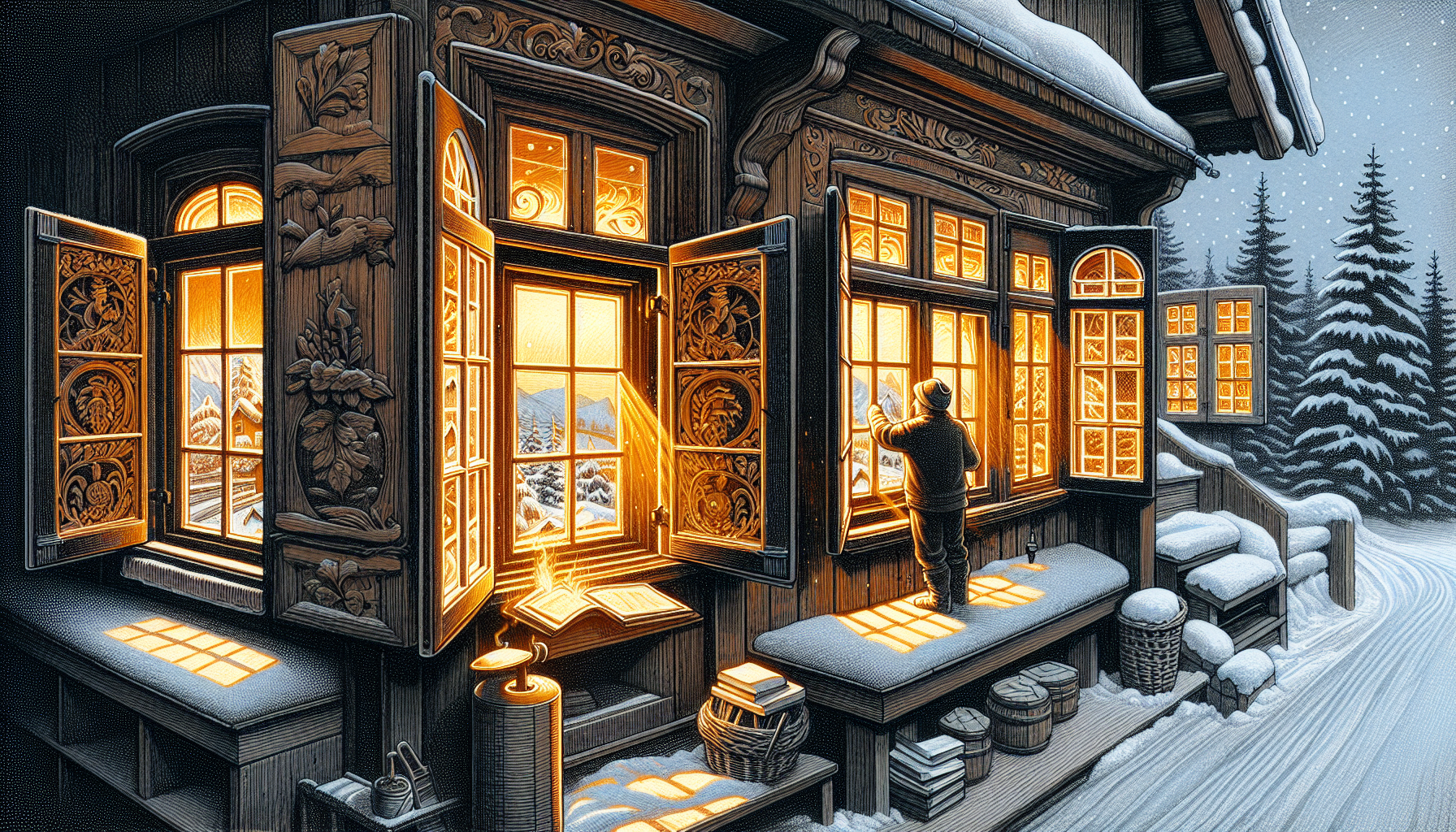 Illustration von Vorteilen historischer Kastenfenster in Altbauten