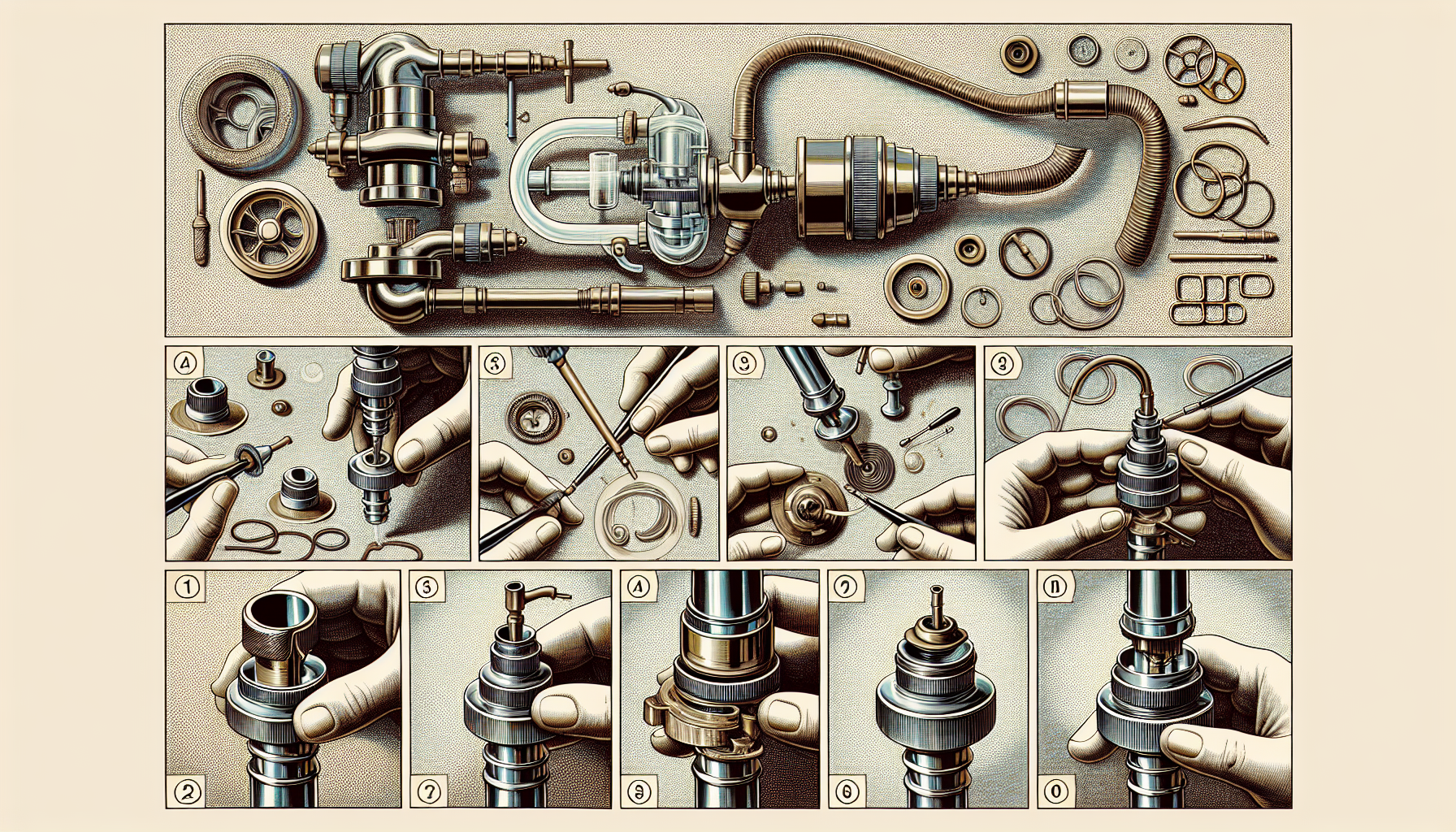 Reparatur eines defekten Siphons