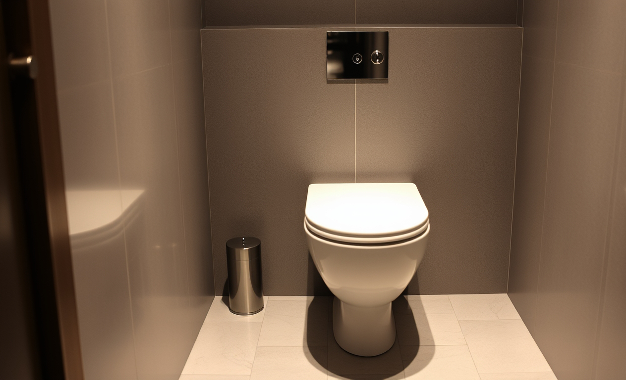 Eine Toilette